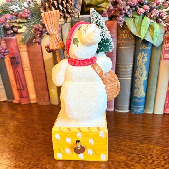 Vintage House of Hatten Denise Calla "O' Snow!" Snowman Musical Figurine - Picture 6 of 12